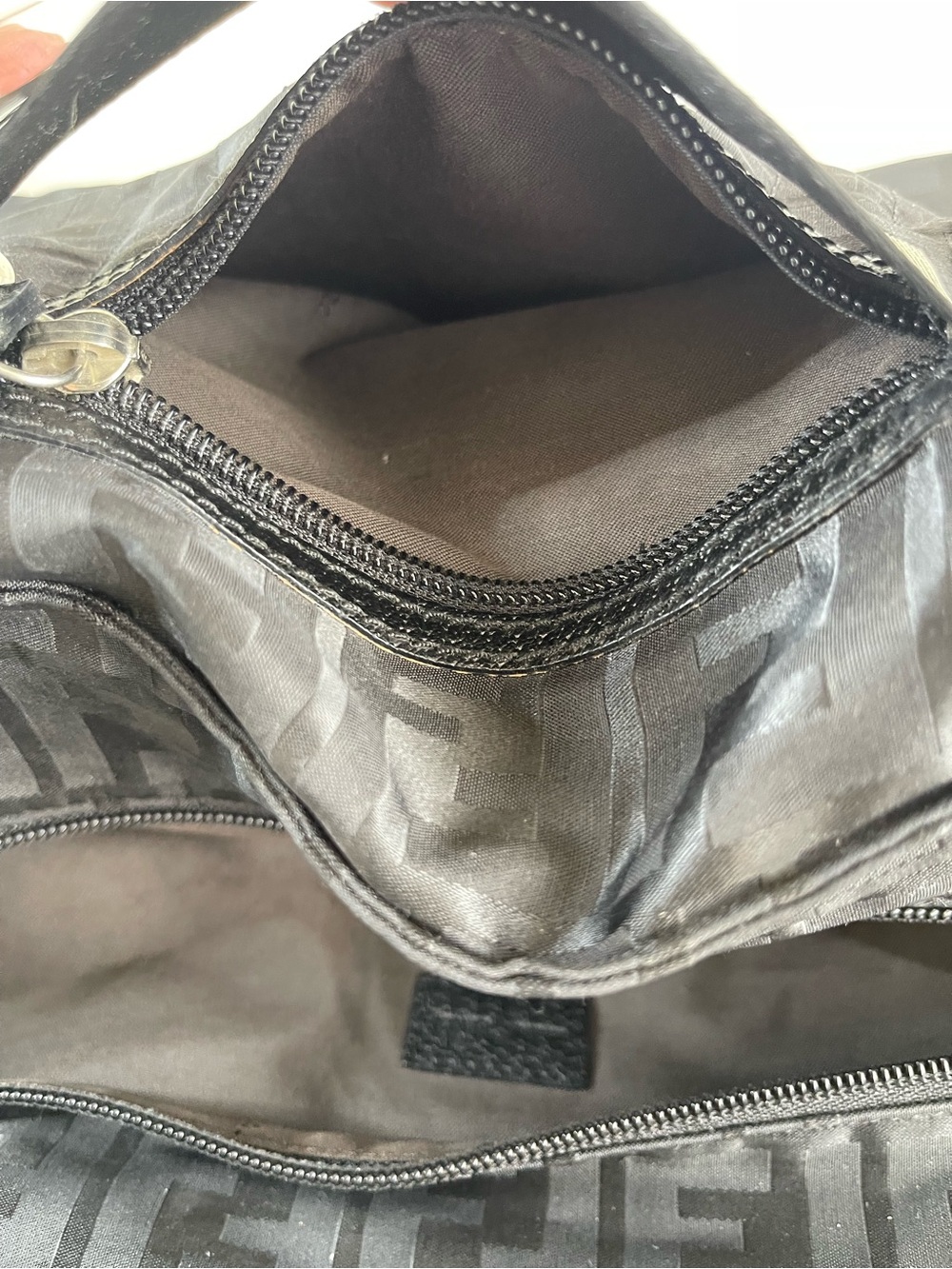 Fendi black Zucca nylon tote bag - Picture 12 of 15